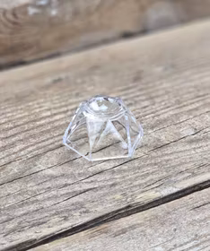 Klotställ, transparent diamant