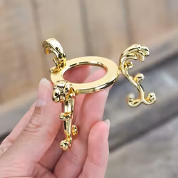Klotställ elegant, guld stor