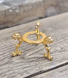 Klotställ elegant, guld stor