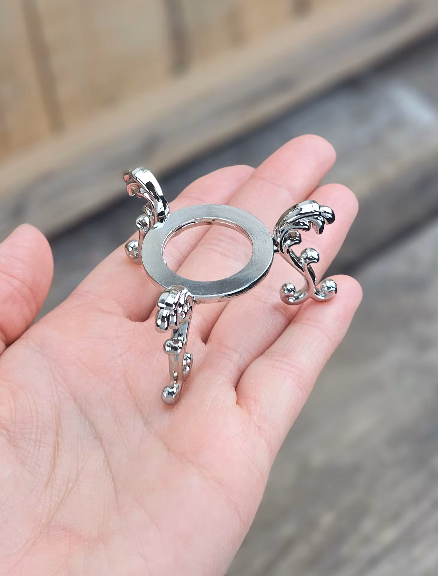 Klotställ elegant, silver liten