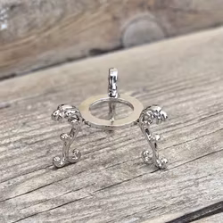 Klotställ elegant, silver liten