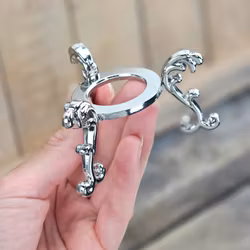 Klotställ elegant, silver stor