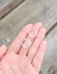 Klotställ, transparent mini 2-pack