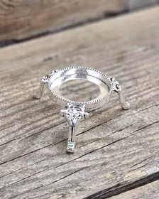 Klotställ, silver stor