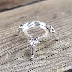 Klotställ, silver stor