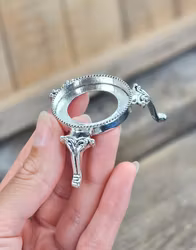 Klotställ, silver stor