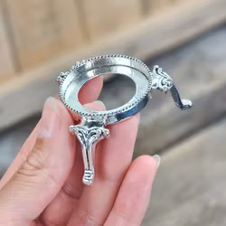 Klotställ, silver stor