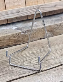 Metallställning för kristaller/fossiler, mellan silver