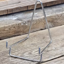 Metallställning för kristaller/fossiler, mellan silver