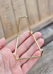 Metallställning för kristaller/fossiler, liten guld