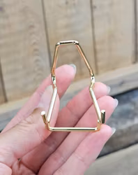Metallställning för kristaller/fossiler, mini guld