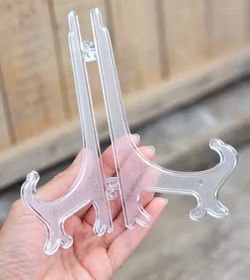 Plastställ transparent, stor