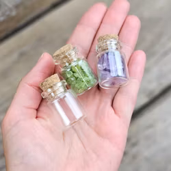 Glasflaska med kork, mini