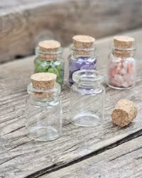 Glasflaska med kork, mini