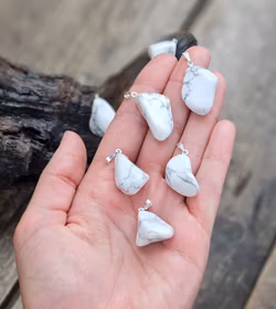 Howlit trumlad, silverpläterat hänge -30% fynd B-kvalite/annat