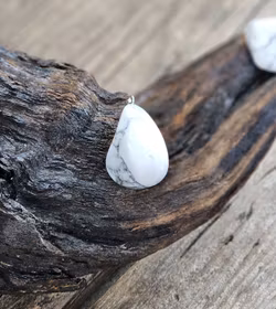 Howlit trumlad, silverpläterat hänge -30% fynd B-kvalite/annat