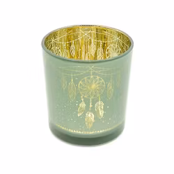 Ljuslykta liten - grön & guld, Drömfångare