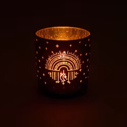 Ljuslykta liten - lila & guld, Boho Regnbåge