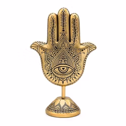 Hand of Fatima (Fatimas hand, Hamsa hand), dekoration i guld