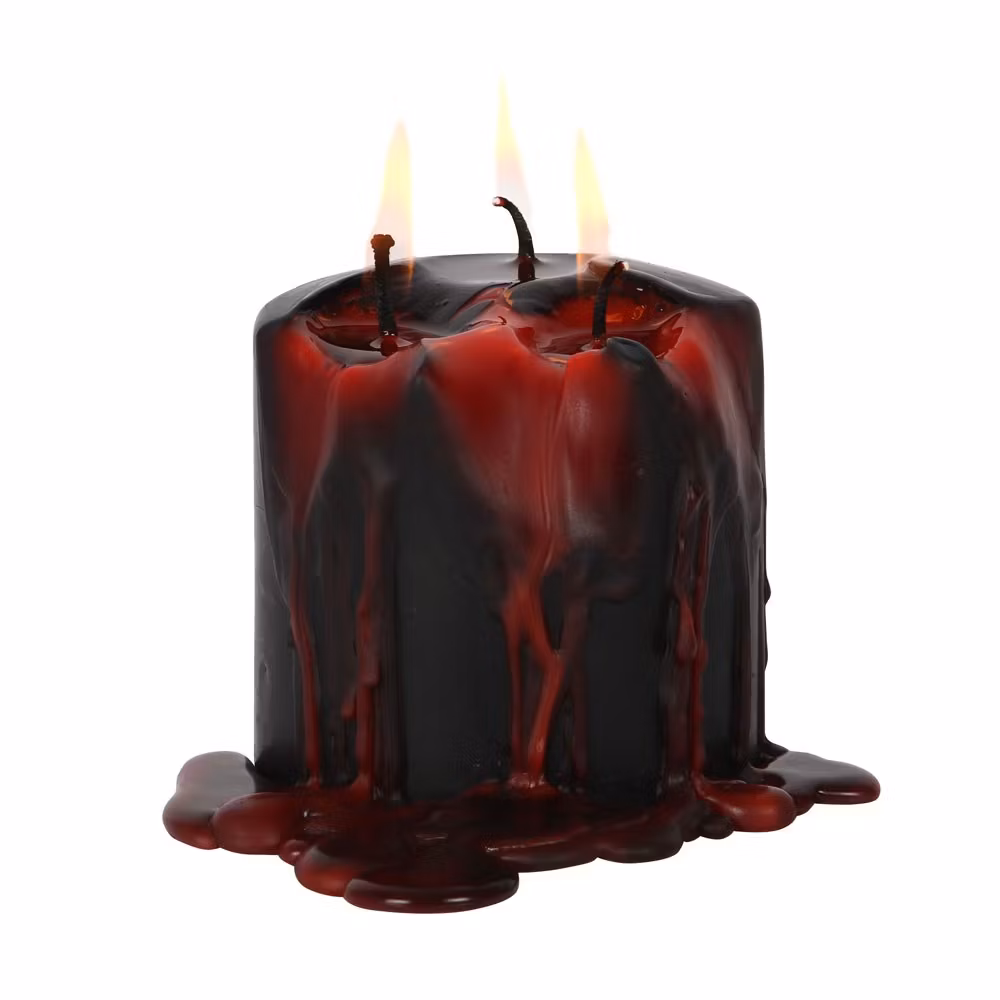 Vampire Blood - blödande blockljus (svart, 3 vekar) - 3 h