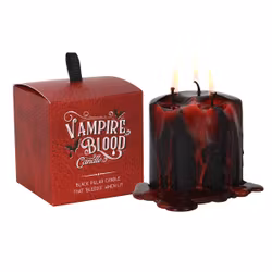 Vampire Blood - blödande blockljus (svart, 3 vekar) - 3 h