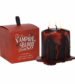 Vampire Blood - blödande blockljus (svart, 3 vekar) - 3 h