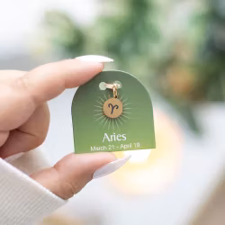 Stjärntecken Väduren (Aries), guldton zodiakberlock