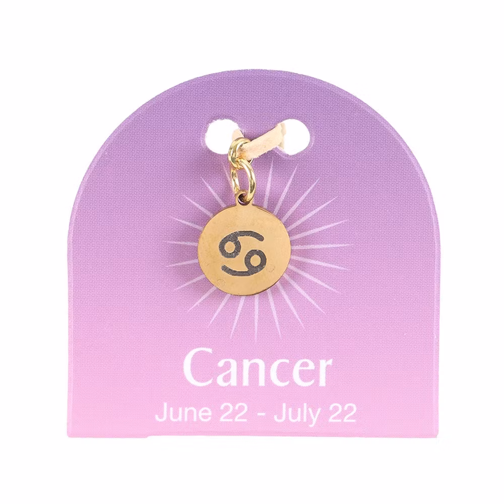 Stjärntecken Kräftan (Cancer), guldton zodiakberlock