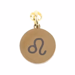 Stjärntecken Lejonet (Leo), guldton zodiakberlock