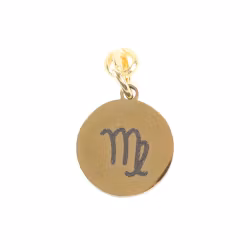 Stjärntecken Jungfrun (Virgo), guldton zodiakberlock
