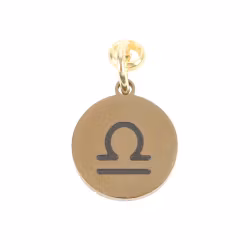 Stjärntecken Vågen (Libra), guldton zodiakberlock