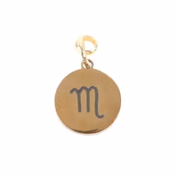 Stjärntecken Skorpionen (Scorpio), guldton zodiakberlock