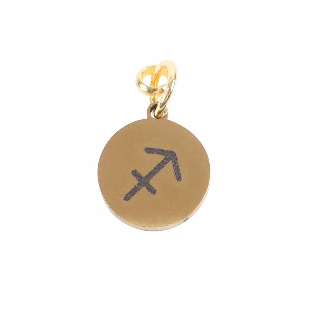 Stjärntecken Skytten (Sagittarius), guldton zodiakberlock