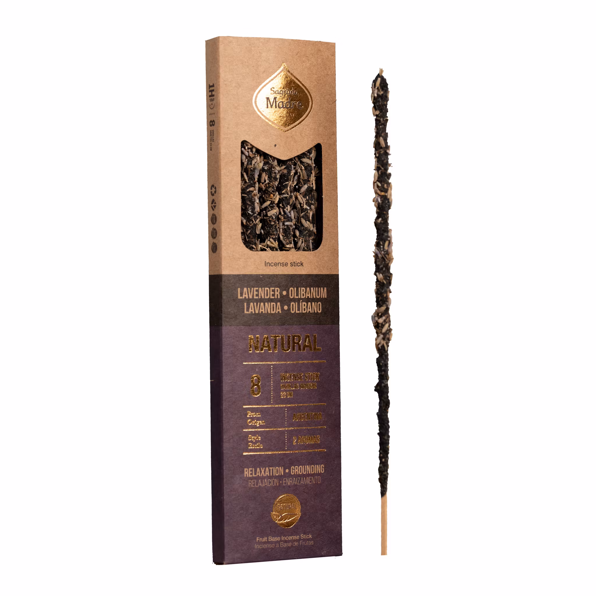 Sagrada Madre - Natural 2-Scent Lavender & Frankincense, rökelsepinnar