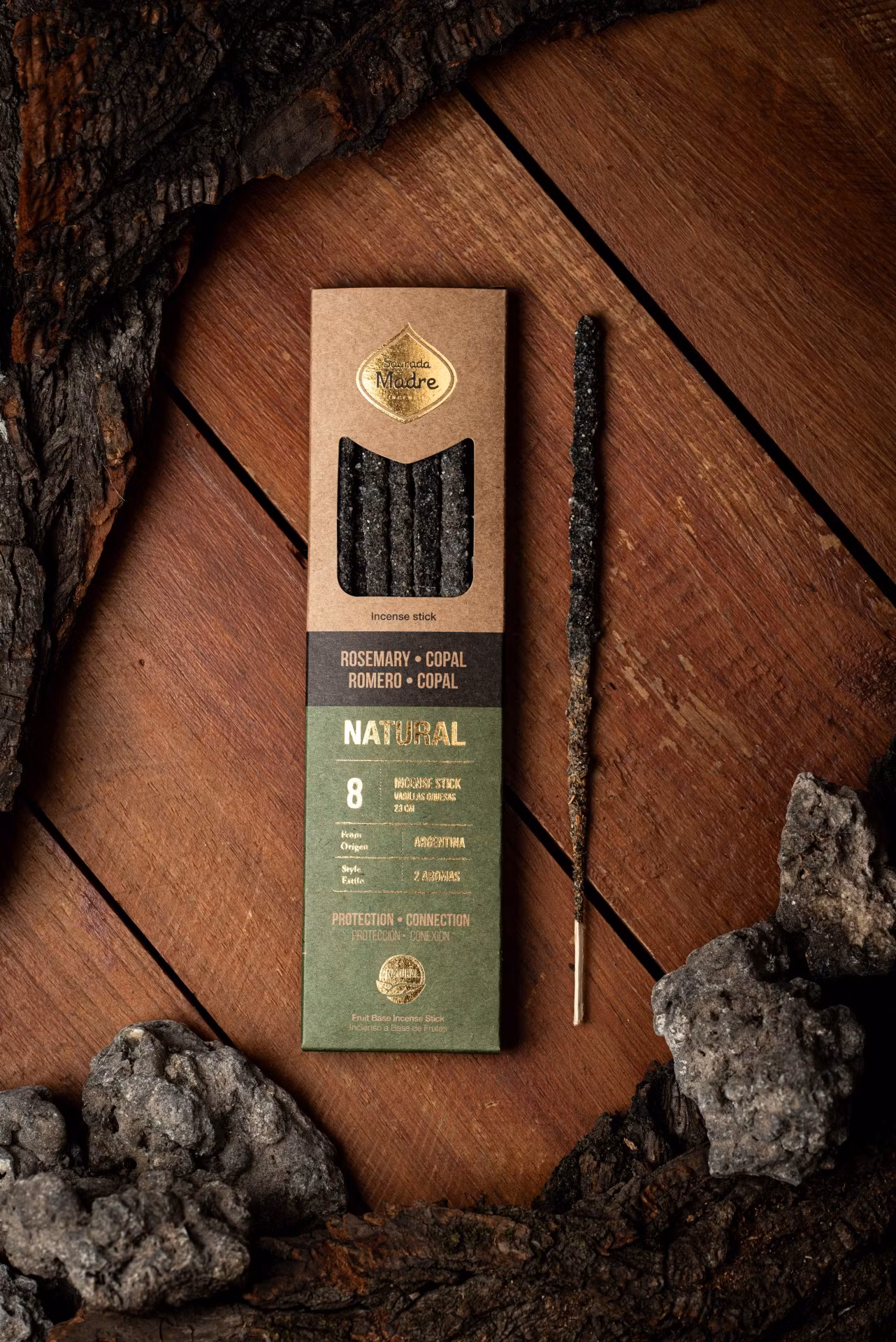 Sagrada Madre - Natural 2-Scent Copal & Rosemary, rökelsepinnar