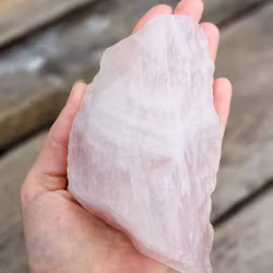 Rosenkvarts stor rå #2