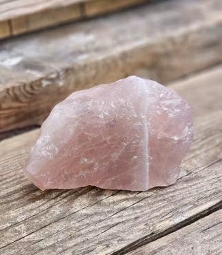 Rosenkvarts stor rå #7
