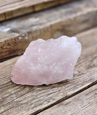 Rosenkvarts stor rå #8