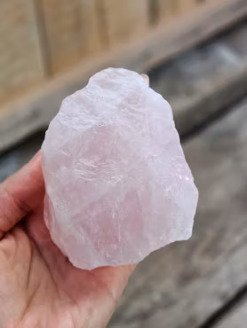 Rosenkvarts stor rå #9