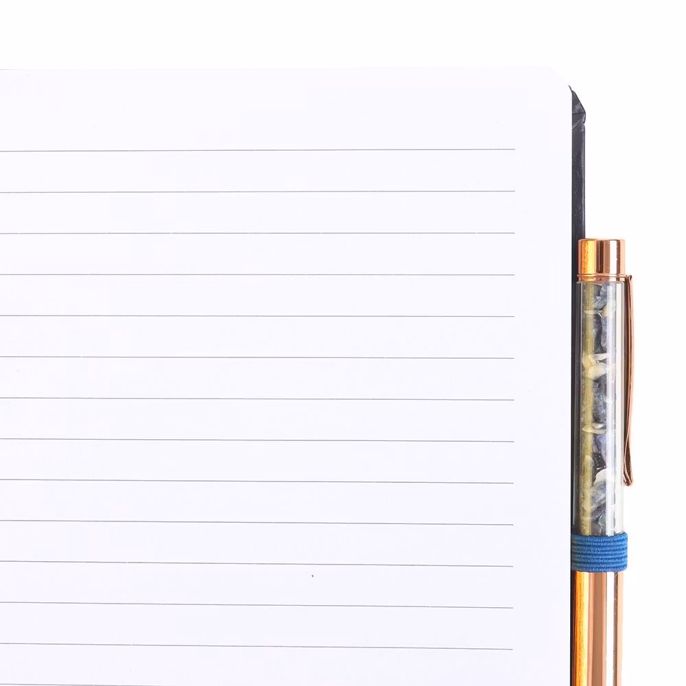 Night Owl – A5 Journal med Sodalitpenna och gyllene kanter