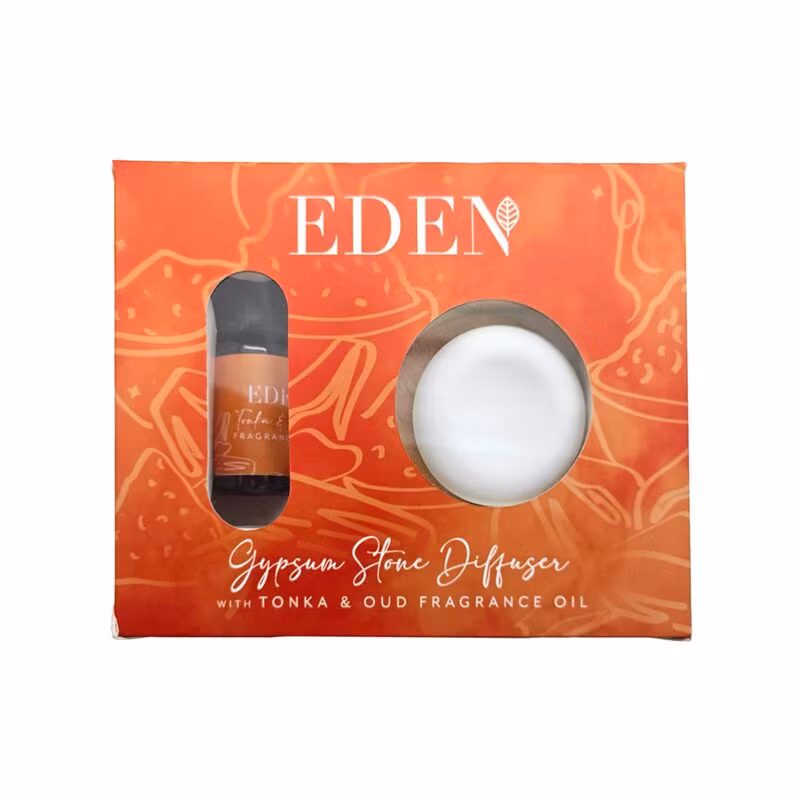 Eden Aromaolja – Tonka och Oud Doftolja och Stendiffuser (Kit, 10 ml)