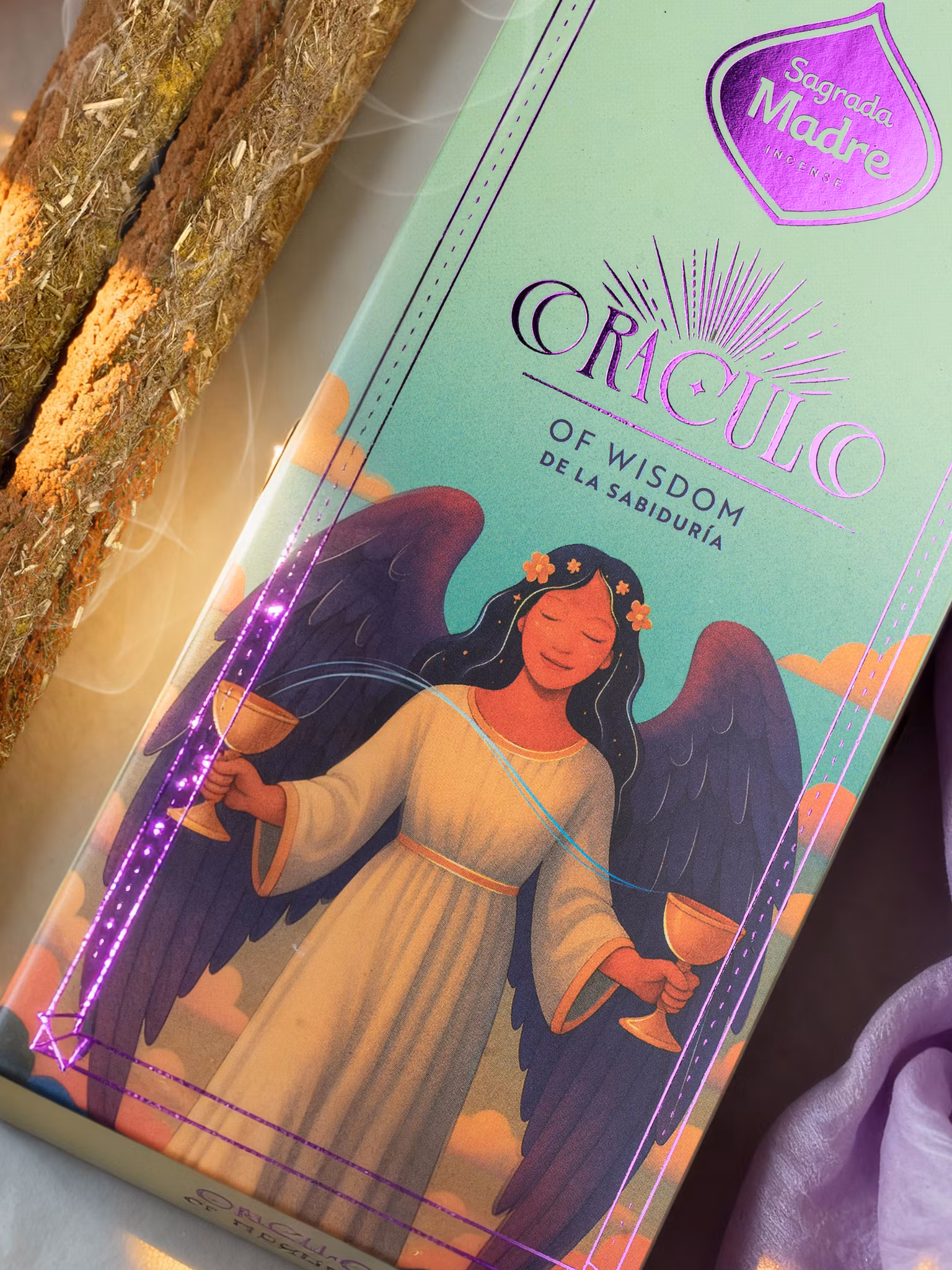 Sagrada Madre – Oracle of Wisdom, rökelsepinnar + 1 orakelkort