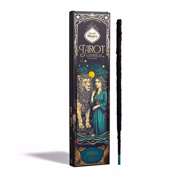 Sagrada Madre – Tarot de Marsella Vanilj och Olibanum, rökelsepinnar + 2 tarotkort