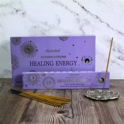 Goloka – Manifestation Healing Energy med Grön Aventurin, rökelsepinnar