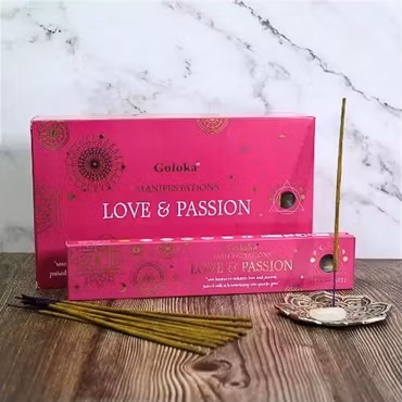 Goloka – Manifestation Love & Passion med Rosenkvarts, rökelsepinnar