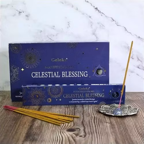 Goloka – Manifestation Celestial Blessing med Lapis Lazuli, rökelsepinnar