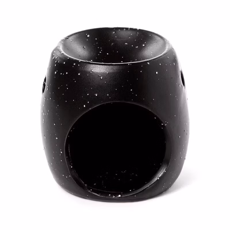 Oljebrännare / Aromalampa – Serenity Svart, doftspridare i keramik