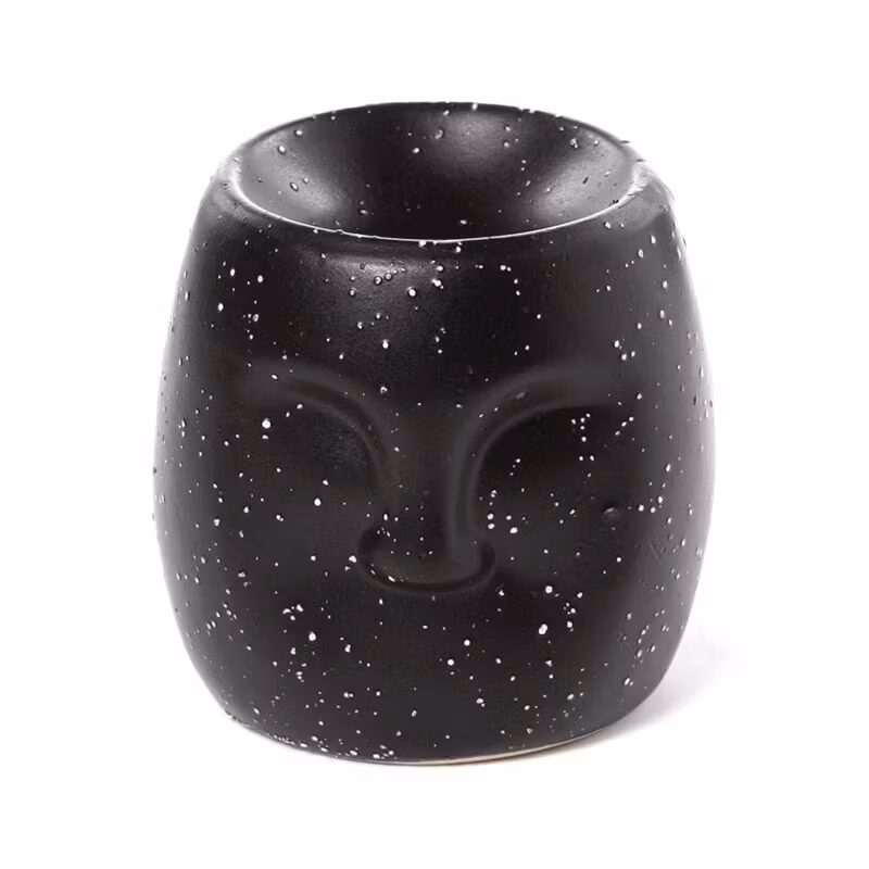 Oljebrännare / Aromalampa – Serenity Svart, doftspridare i keramik