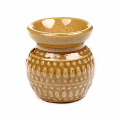 Oljebrännare / Aromalampa – Honungsgul Vardagsvärme, doftspridare i keramik