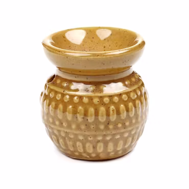 Oljebrännare / Aromalampa – Honungsgul Vardagsvärme, doftspridare i keramik